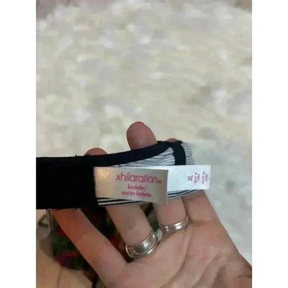 Xhilaration Target Tropical Floral Striped Bralette Size XL - Picture 5 of 7